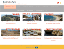 Tablet Screenshot of destination-tunis.fr